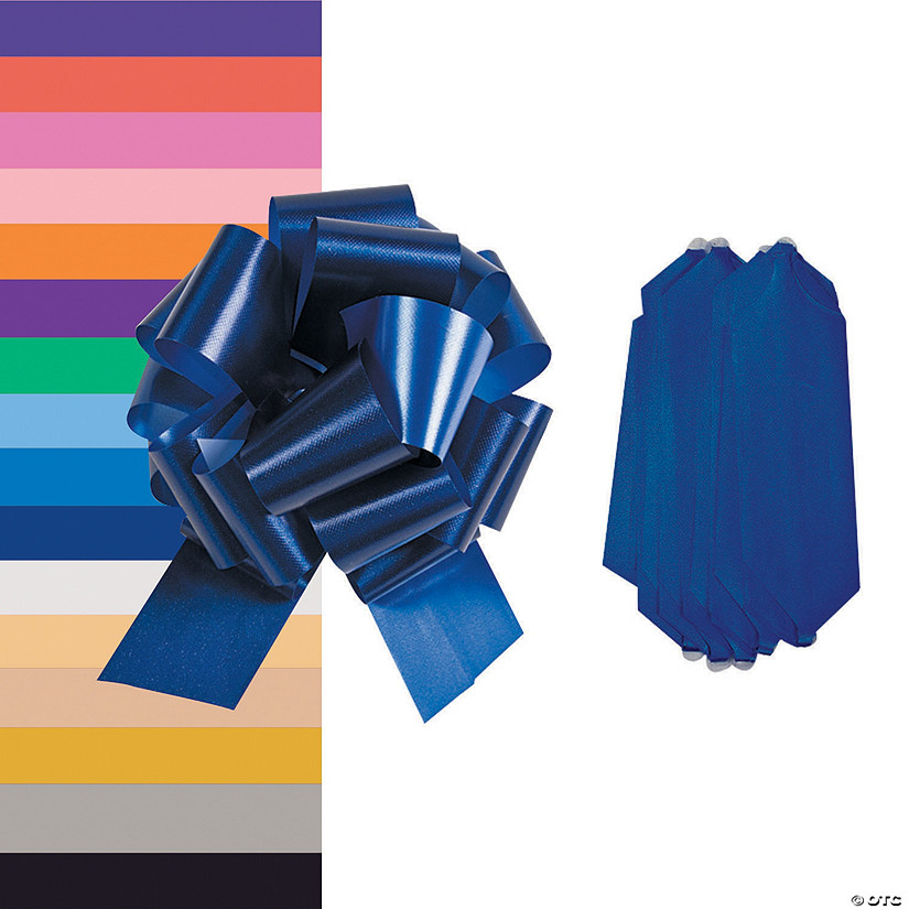 2 x Royal Blue 50mm Waterproof Poly Pull Bows 