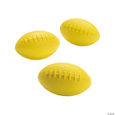 Yellow School Spirit Foam Footballs Discontinued