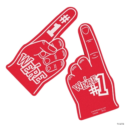 School Spirit Red Foam Hands