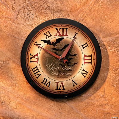 Black Halloween Clock Discontinued
