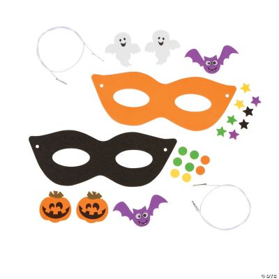 Halloween Foam Mask Craft Kit, Masquerade Masks, Costume Accessories ...