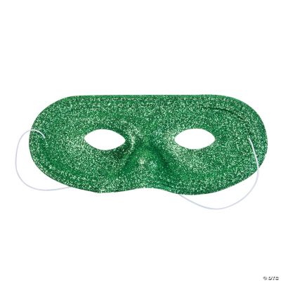 Green Glitter Masks Oriental Trading