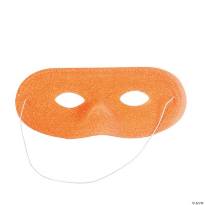 Orange Glitter Masks Oriental Trading