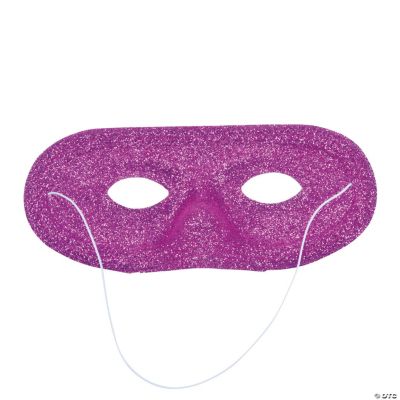 Hot Pink Glitter Masks Oriental Trading