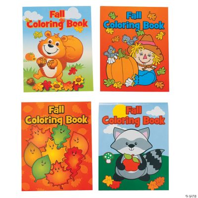 72 PC Bulk Fall Coloring Books 8x10 12 pgs