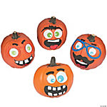 Funny Face Pumpkin Decorating Craft Kit - Makes 12