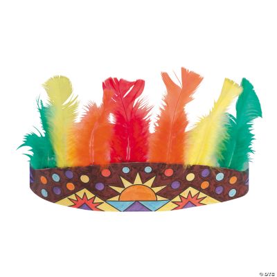 Color Your Own Native American Headdresses Discontinued