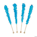 Blue Rock Candy Lollipops - 12 Pc.