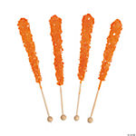 Orange Rock Candy Lollipops - 12 Pc.