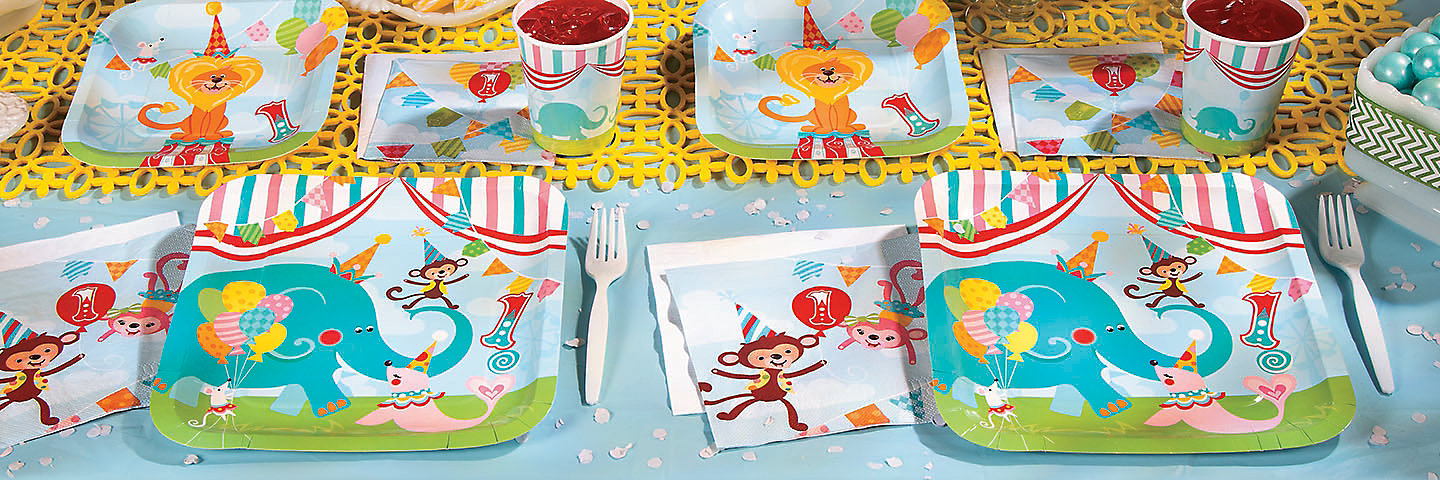 1st Birthday Circus Party Supplies