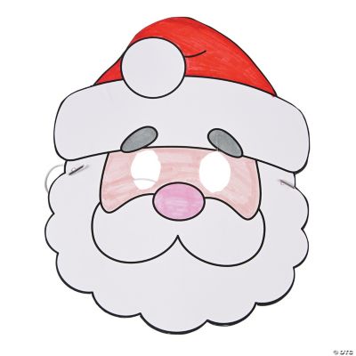 Color Your Own Santa Masks - Discontinued
