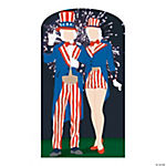 77 Aunt & Uncle Sam Life-Size Cardboard Stand-In Stand-Up