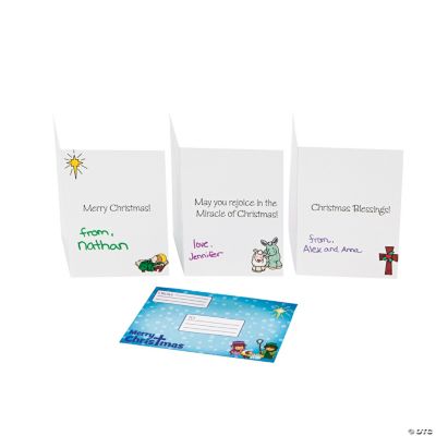 Download Color Your Own Religious Christmas Cards - Craft Kits - 12 Pieces 886102610374 | eBay
