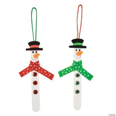 Simple Snowmen Ornaments - Felt Christmas Ornament Kits at Weekend Kits