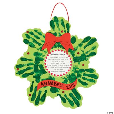 Christmas Wreath Handprint Poem Craft Kit - Discontinued