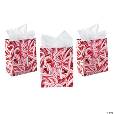 Medium Candy Cane Gift Bags Discontinued