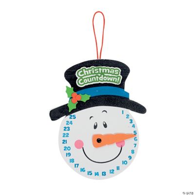 Snowman Christmas Countdown Sign Craft Kit