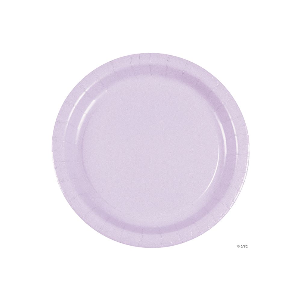 24 Pc 9" Lavender Paper Dinner Plates