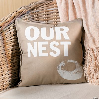 “Our Nest” Throw Pillow Discontinued
