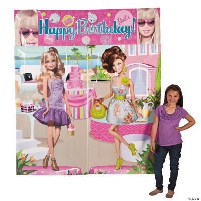 barbie themed backdrop