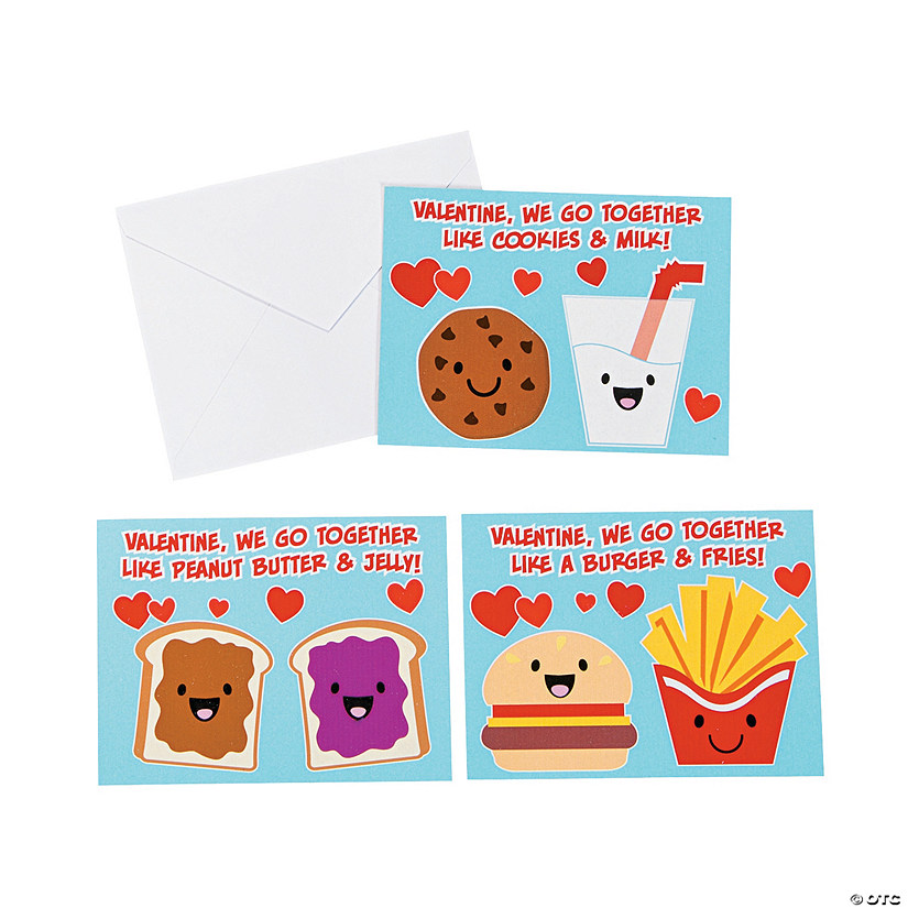 We Go Together Valentine's Day Cards - 24 Pc.