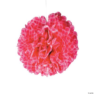 Pink Modern Print Hanging Tissue PomPoms Discontinued