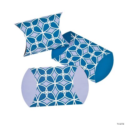 Purple & Blue Print Pillow Boxes - Discontinued