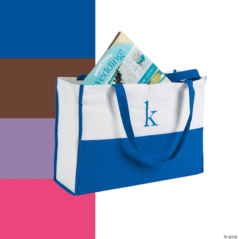 Monogrammed Canvas Tote - Discontinued