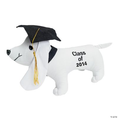 Plush "Class of 2014" Graduation Autograph Dog Discontinued