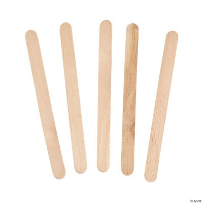 BRAND NEW Unfinished Mini Popsicle Natural Wood Craft Sticks Bulk 4-1/2  Long