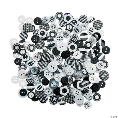 Black White Button Assortment Discontinued