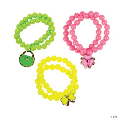 Round Beaded Bracelets with Charm Discontinued