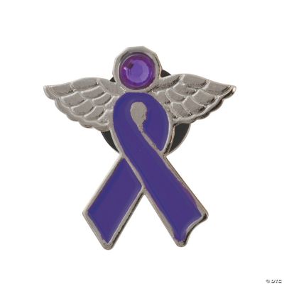 Purple Domestic Violence Awareness Ribbons - 250 Ribbons with Safety Pins