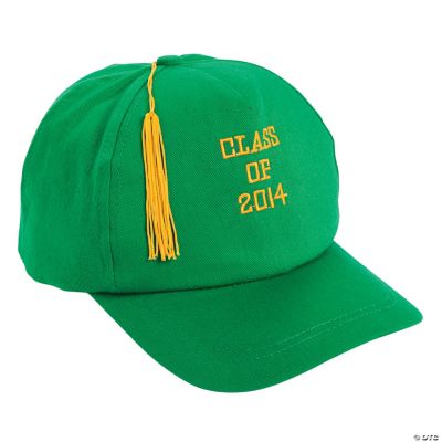 Green Class of 2014 Graduation Baseball Cap - Oriental Trading