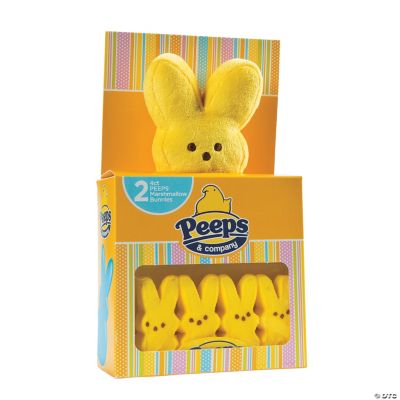 yellow peep bunny plush