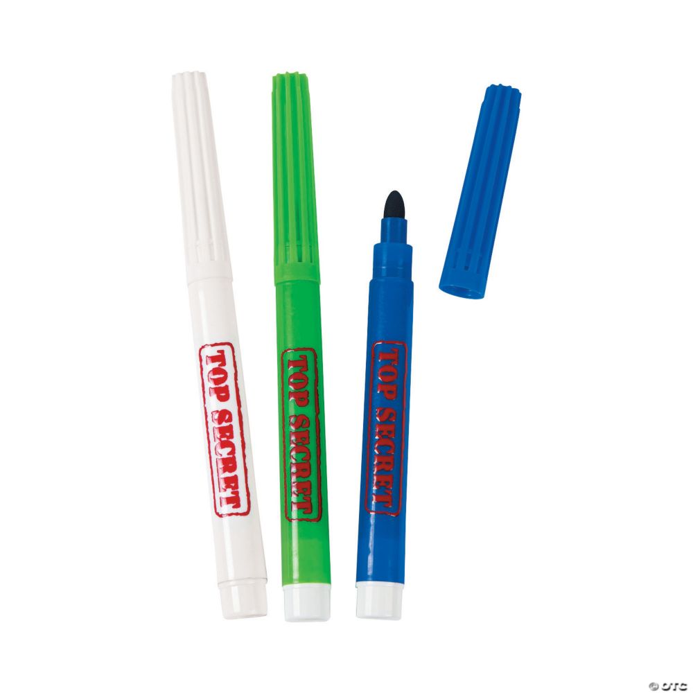 2-Color Top Secret Invisible Ink Markers - 12 Pc.