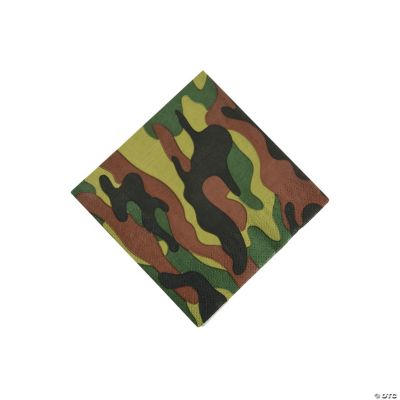 Camouflage Servietten Von Oriental Trading – 16 Stück, Weich & Saugstark Für Partys Und Events