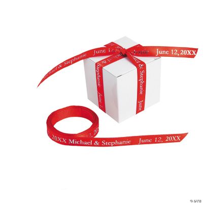 personalized satin ribbon for favors