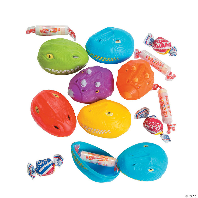 Bee® CandyFilled Dinosaur Head Plastic Easter Eggs