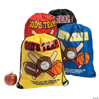 God’s Team Drawstring Backpacks - Oriental Trading