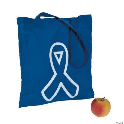 Blue Awareness Ribbon Tote Bags - Discontinued