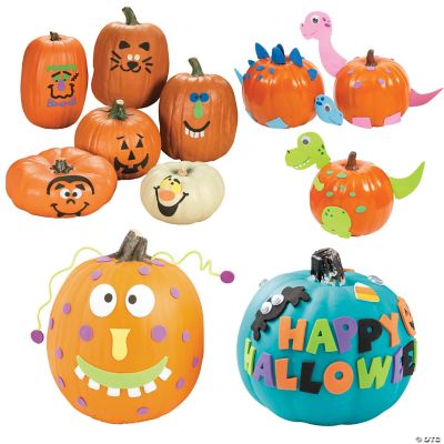  Halloween Pumpkin Wood Paint Craft Kit Set of 3 Sizes Jack O  Lantern Unfinished Wooden Cutouts for Kids Classroom Trick or Treat Gift  Arts & Crafts Project Painting Activity Paint 