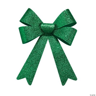 Green Glitter Bows - Discontinued