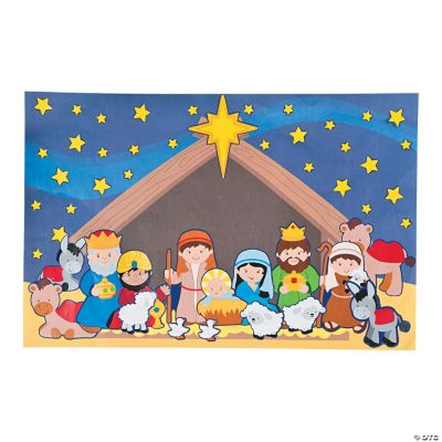 Giant Nativity Sticker Scenes - Discontinued