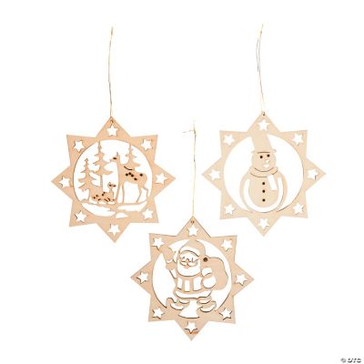 Unfinished Wood DIY Christmas Ornaments - Discontinued