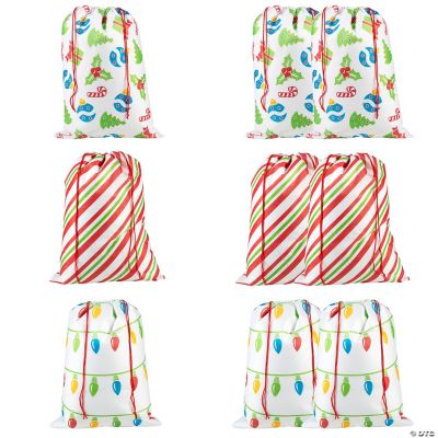 Jumbo Christmas Drawstring Bags