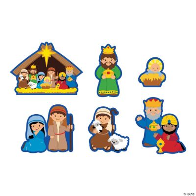 Nativity Scene Cutouts Printables, This is a very complete set ...