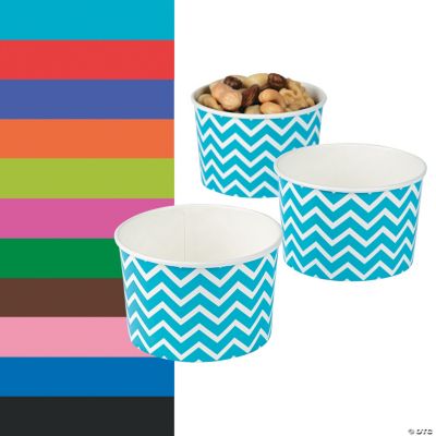 Chevron Snack Paper Bowls Oriental Trading