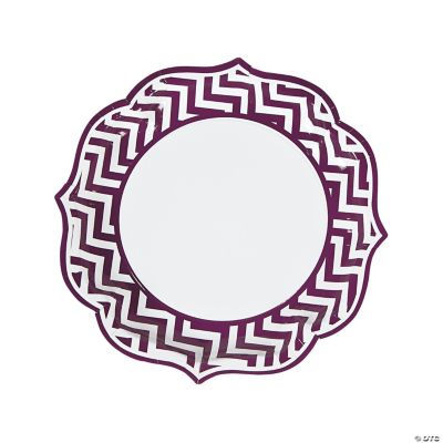 plum colored paper plates