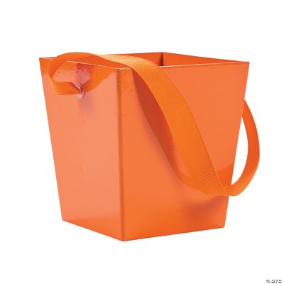 Orange Buckets with Ribbon Handle Discontinued